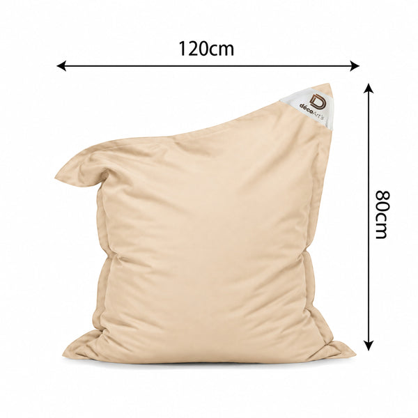 XL zitzakhoes 120x80 Beige - (Hoes om zelf te vullen - Binnen/Buiten)