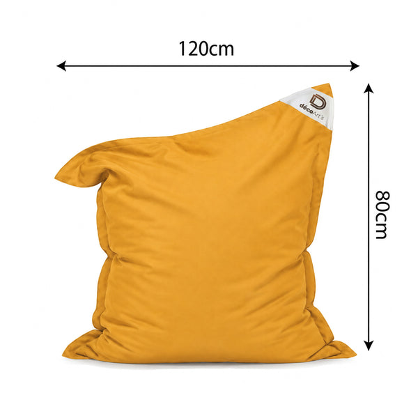 Capa de Pufe XL 120x80 Amarelo Mel - (Capa Avulsa para Encher - Interior/Exterior)