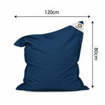 XL Bean Bag Cover 120x80 Petrol Blue - (Cover Only - To Fill - Indoor/Outdoor)