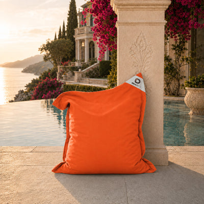 XL Bean Bag Cover 120x80 Orange - (Cover Only - To Fill - Indoor/Outdoor)