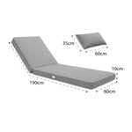 Ambiance jardin avec matelas gris clair