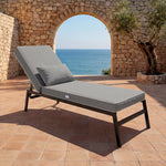 Matelas Transat Premium 190x60 Gris Clair - vue principale