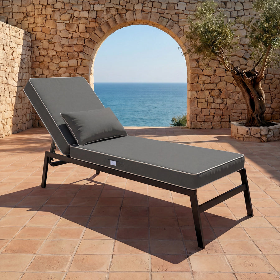 Matelas Transat Premium 190x60 Gris Foncé - vue principale