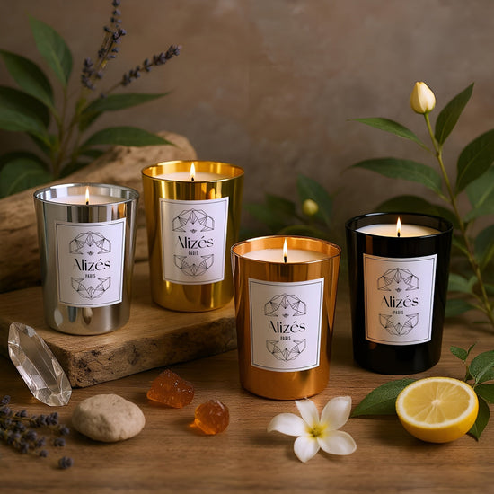 Coffret La Découverte – 4 Bougies 180g – Collection Alizés Paris - Deco-arts.fr