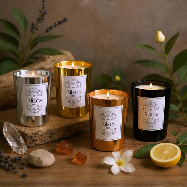 Coffret La Découverte – 4 Bougies 180g – Collection Alizés Paris - Deco-arts.fr