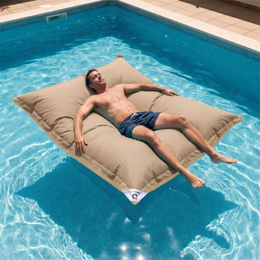 XXL drijvende zitzakhoes 180x140 Beige – foto 6