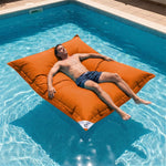 XXL Floating Bean Bag Cover 180x140 Orange - (Cover Only - To Fill - Spécial Pool)