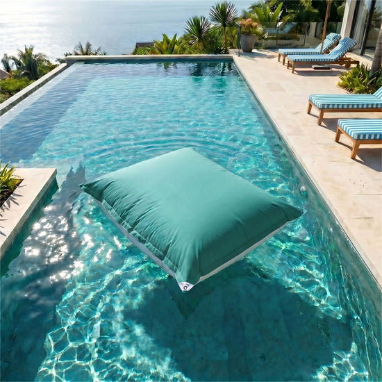 XXL Floating Bean Bag Cover 180x140 Caribbean Blue - (Cover Only - To Fill - Spécial Pool)