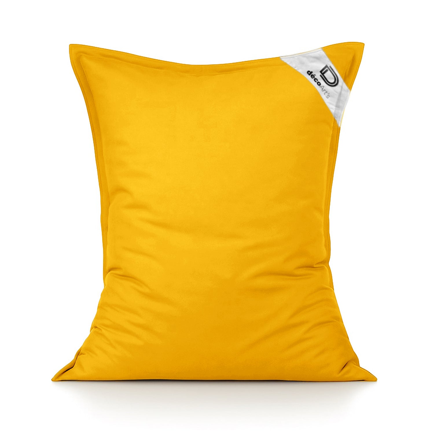 Housse pour Pouf Géant XL 120x80cm Intérieur et Extérieur - Jaune miel - Deco-arts.fr