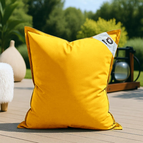 Cover for Giant Pouf XL 120x80cm Indoor and Outdoor - Honey Yellow
