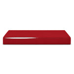 Ensemble Coussins Salon Jardin 120x60 Rouge - Déhoussable & Anti-UV (1 Assise + 2 Dossiers)