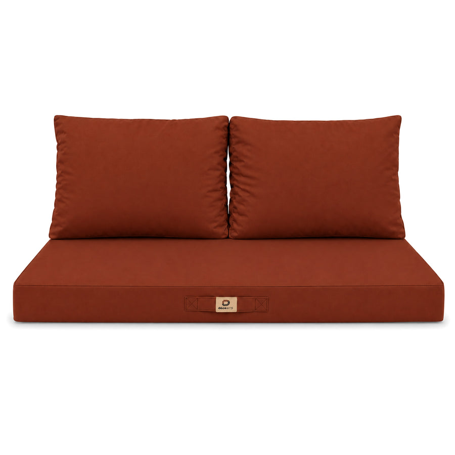 Kissen-Set Jardin 100x50 Terrakotta - Abnehmbar