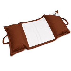 XXL-Schwimmsitzsack für den Pool 170x90 Terrakotta - Hängematten-Perlenmatte (Erwachsenenkomfort)