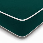 Matelas Transat Premium 190x60 Vert Émeraude - Épais 10cm & Têtière (Déhoussable)