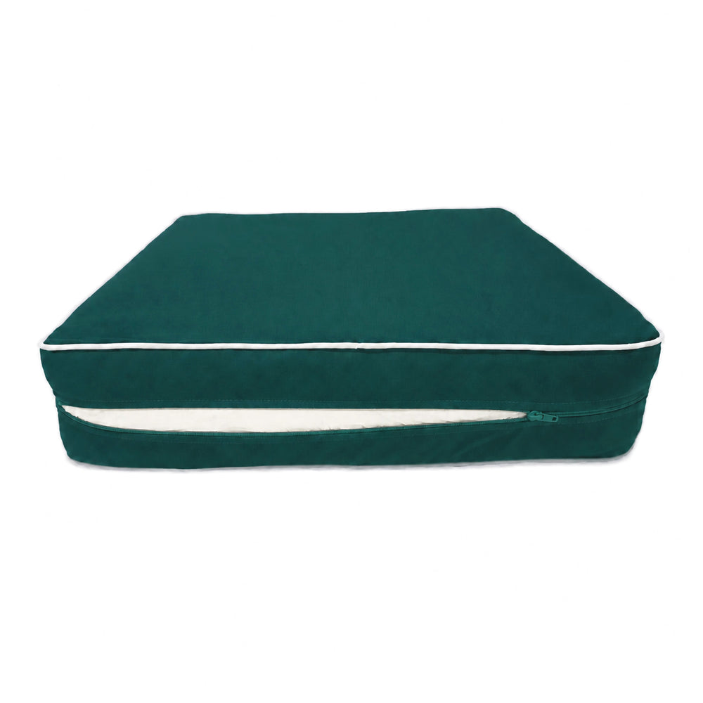 Premium-Kissen-Set 50x50 Smaragdgrün, Polyesterstoff