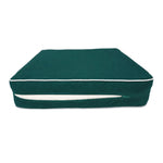 Premium-Kissen-Set 50x50 Smaragdgrün - Dick 12cm & Paspelverarbeitung