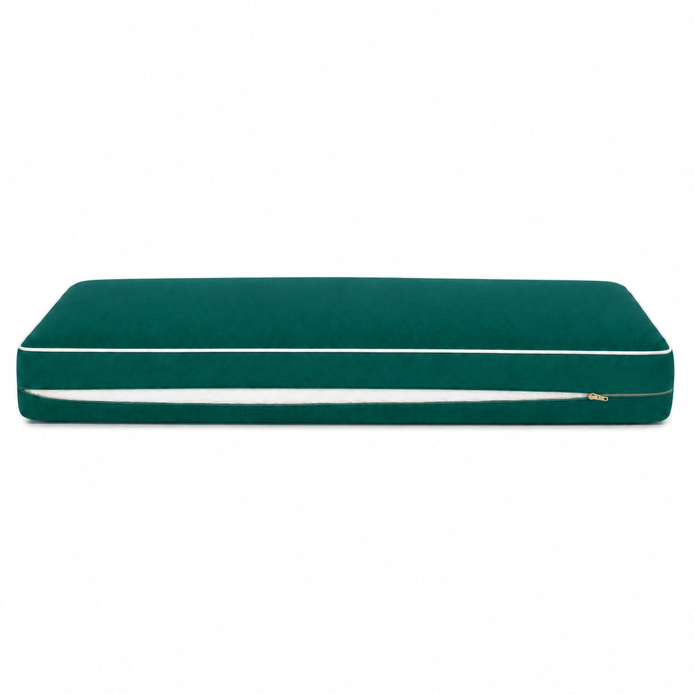 Premium Cushion Set 100x50 Emerald Green, high-density foam filling