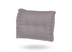 Pallet back cushion padded in Pebble Gray Polyester 60x40x15cm