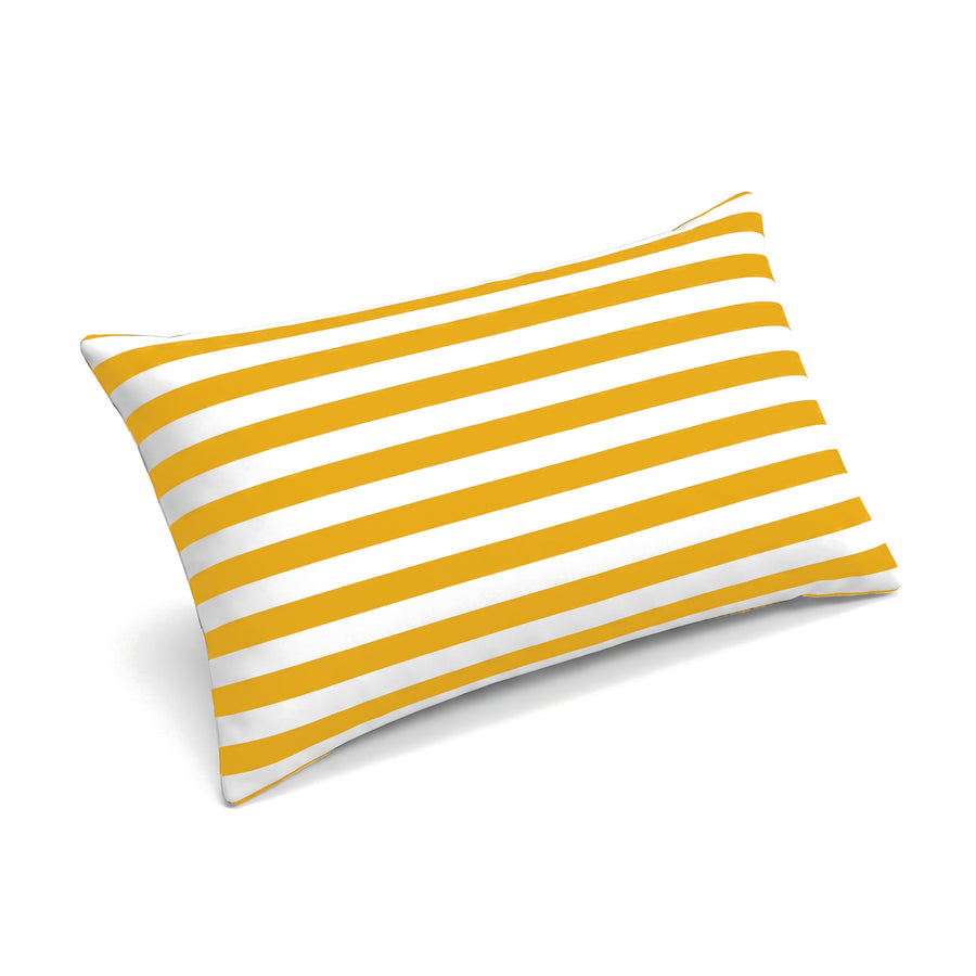 Têtière 60x35 à rayures jaunes du matelas transat premium