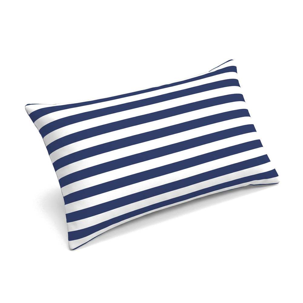 Kopfkissen 60x35, marineblaue Streifen, der Premium-Liegenauflage