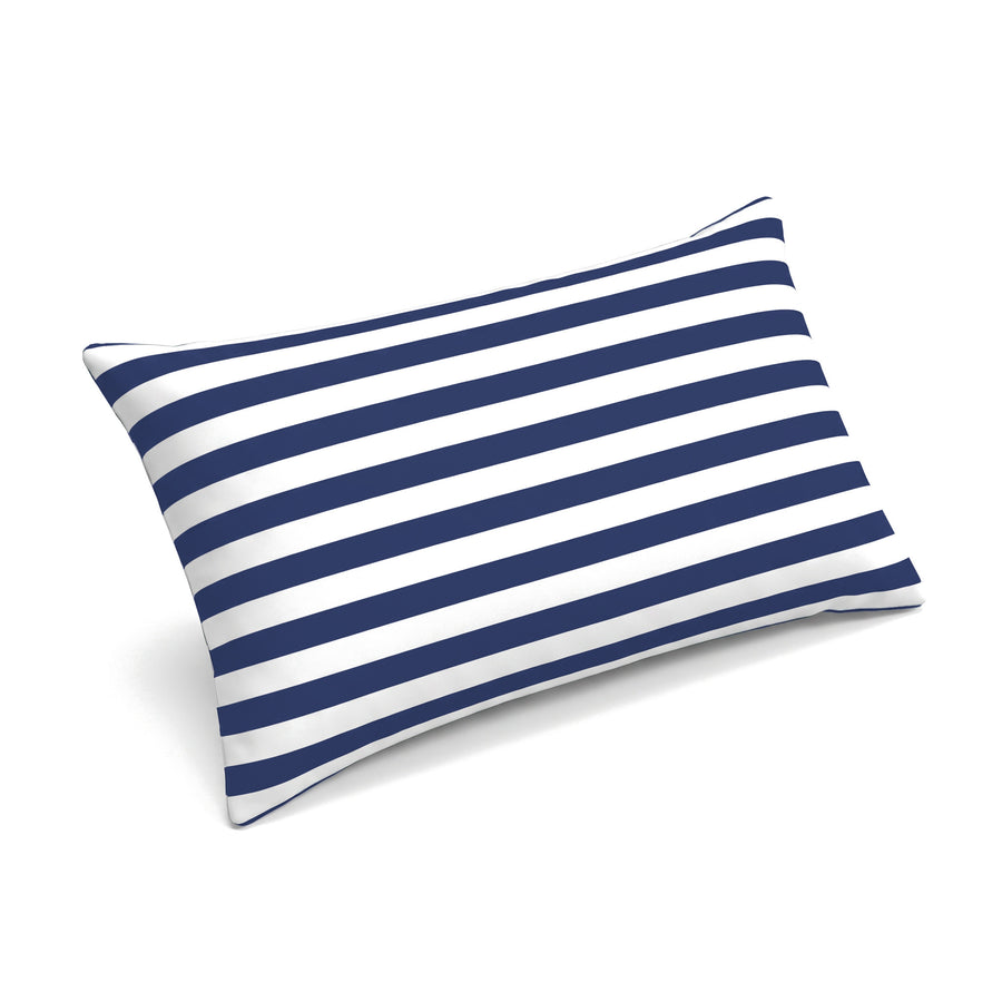 Têtière 60x35 à rayures bleu marine du matelas transat premium