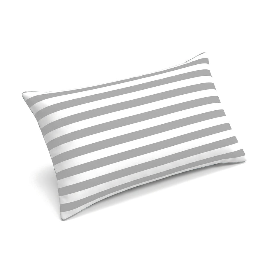 Têtière 60x35 à rayures gris clair du matelas transat premium