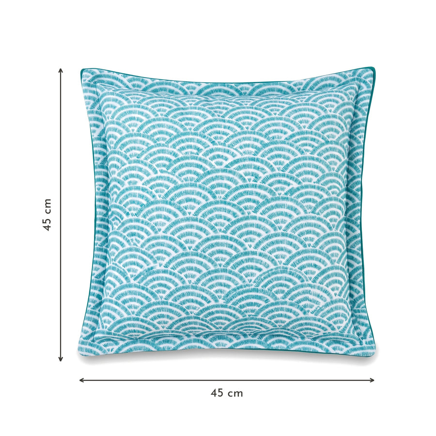 Sierkussen 45x45 motief Groene Waaiers – afmetingen 45 x 45 cm