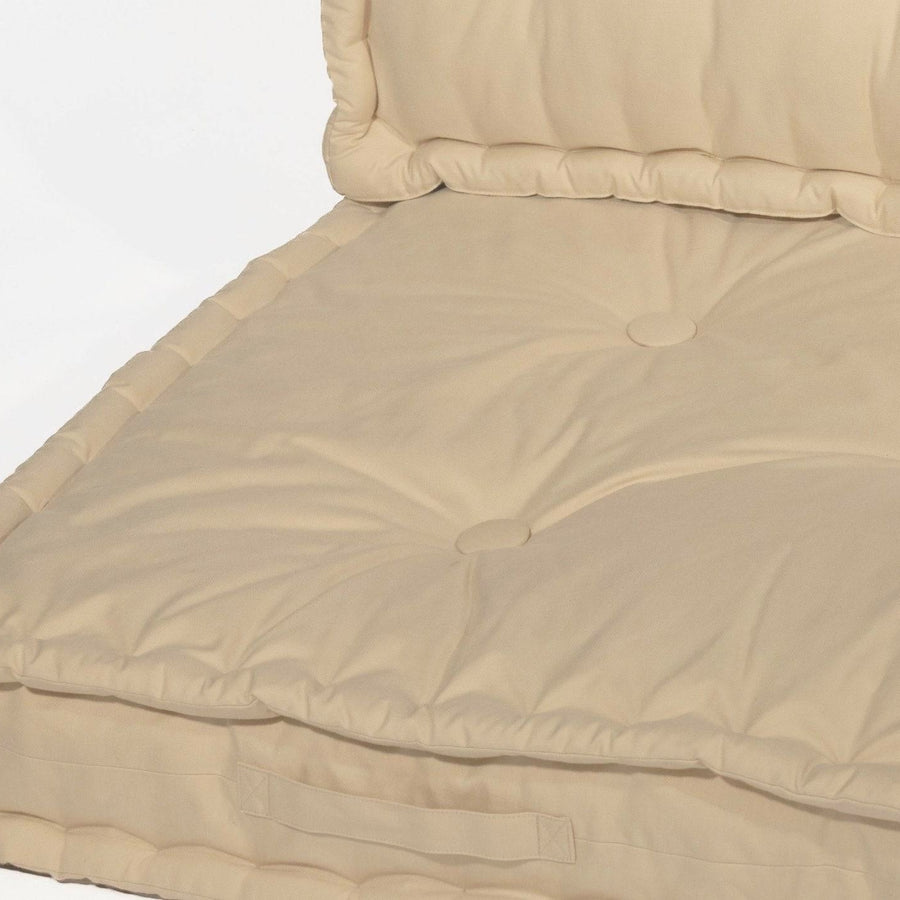 Euro-Palettenkissen-Set 120x80 Beige Clair, wasserdicht