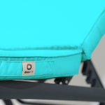 Matelas bain de soleil 185x60 cm Bleu Caraïbes pour transat, déhoussable et imperméable, de marque Deco-arts.fr