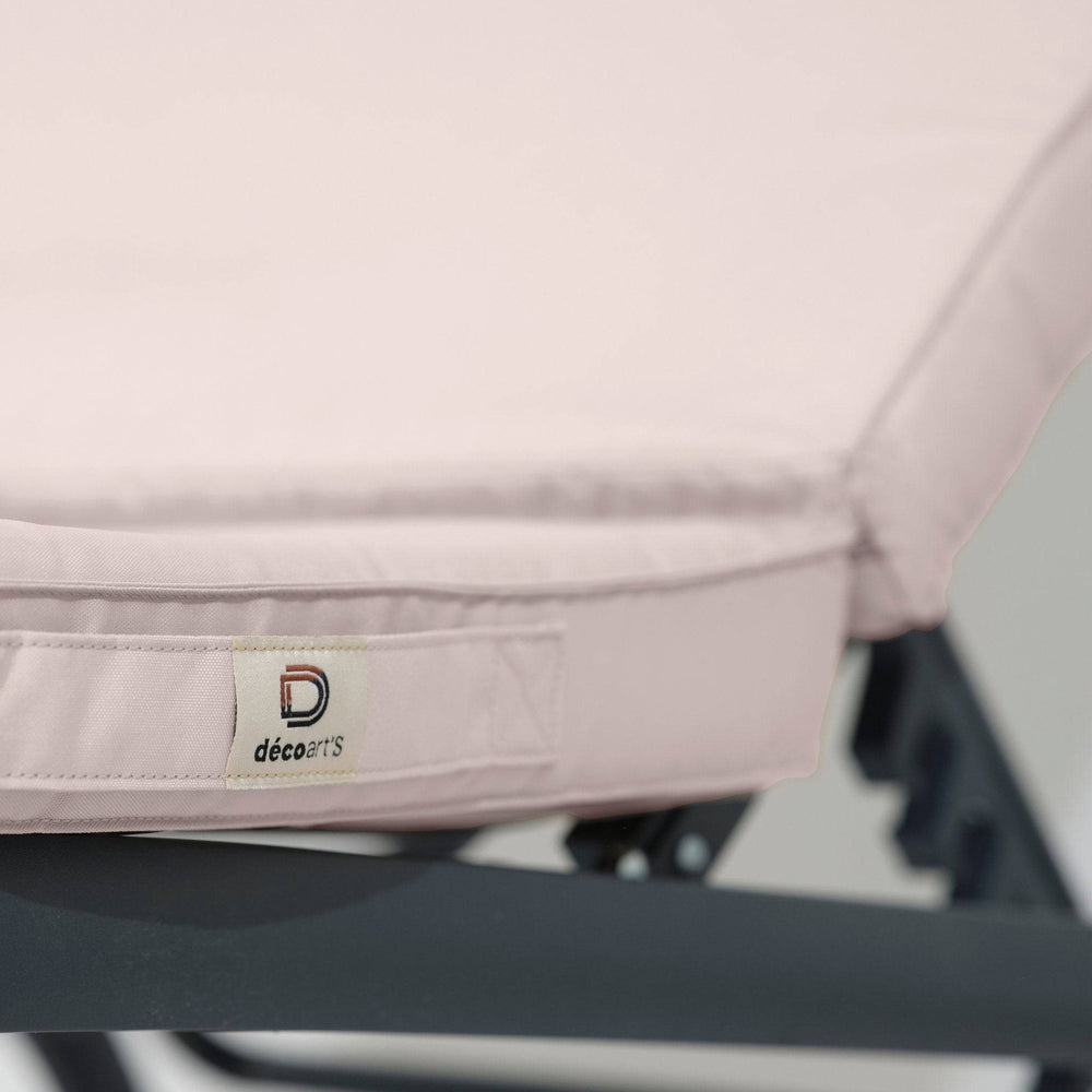 Colchão para Espreguiçadeira 185x60 Cinzento Seixo, tecido anti-UV e hidrófugo