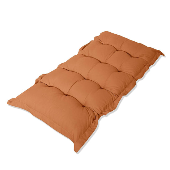 Coussin capitonné Confort Intérieur Extérieur 120x60cm - Rouille