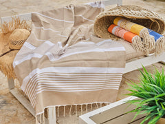 Katoenen Fouta Arthur 100x200cm Beige