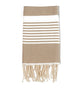 Fouta en coton arthur 100x200cm beige - Deco-arts.fr