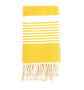 Fouta en coton arthur 100x200cm jaune - Deco-arts.fr