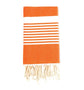 Fouta en coton arthur 100x200cm orange - Deco-arts.fr