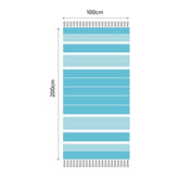 Fouta en coton arthur 100x200cm turquoise - Deco-arts.fr