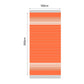 Fouta en coton miami 100x200cm orange - Deco-arts.fr