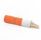 Fouta en coton petit losange 100x200cm orange - Deco-arts.fr