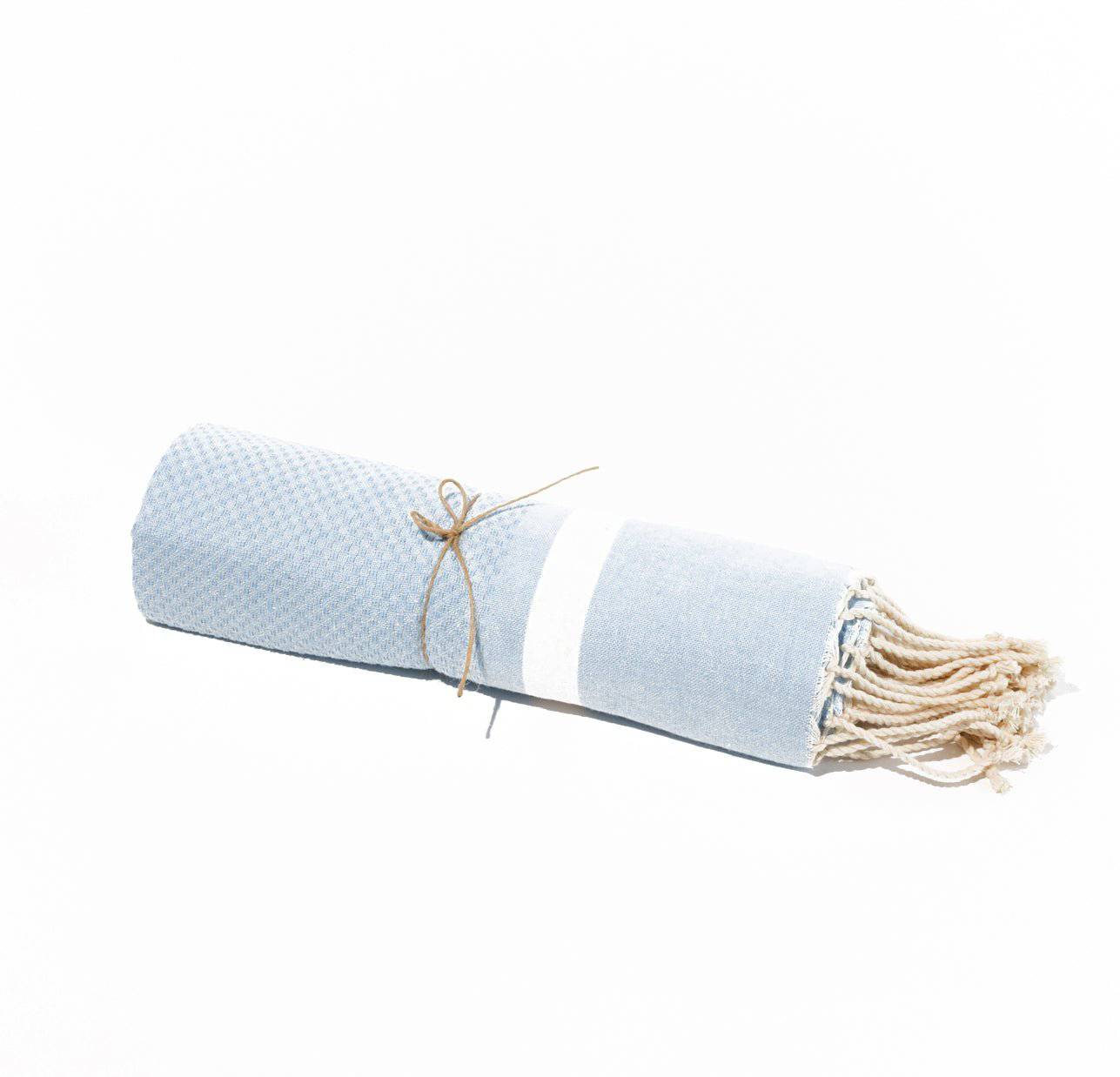 Fouta en coton tissage nid d&