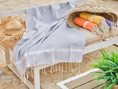 Tecido favo de mel spa algodão fouta 100x200cm cinza prateado