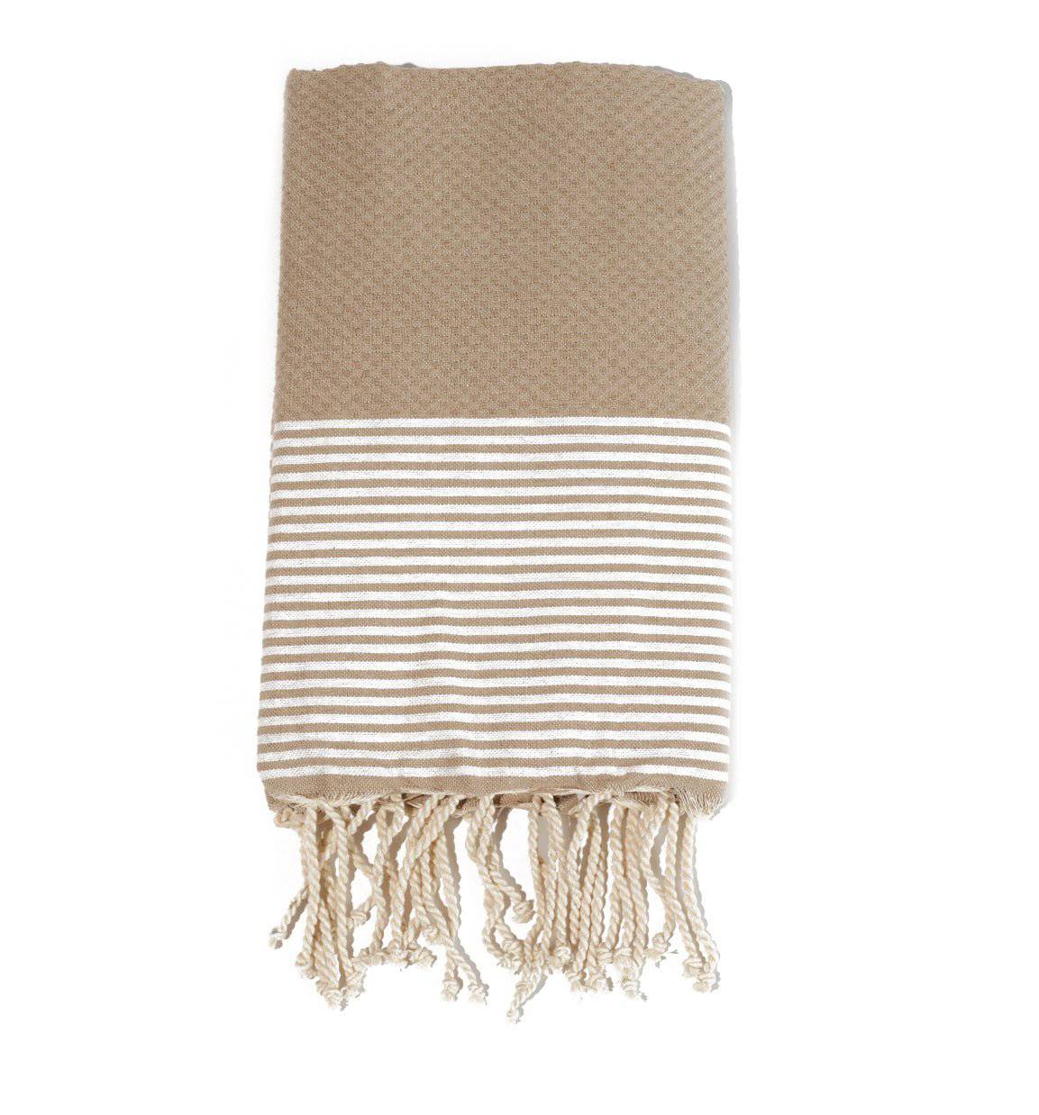 Fouta en coton tissage nid d&