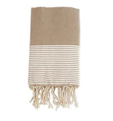 Fouta en coton tissage nid d&