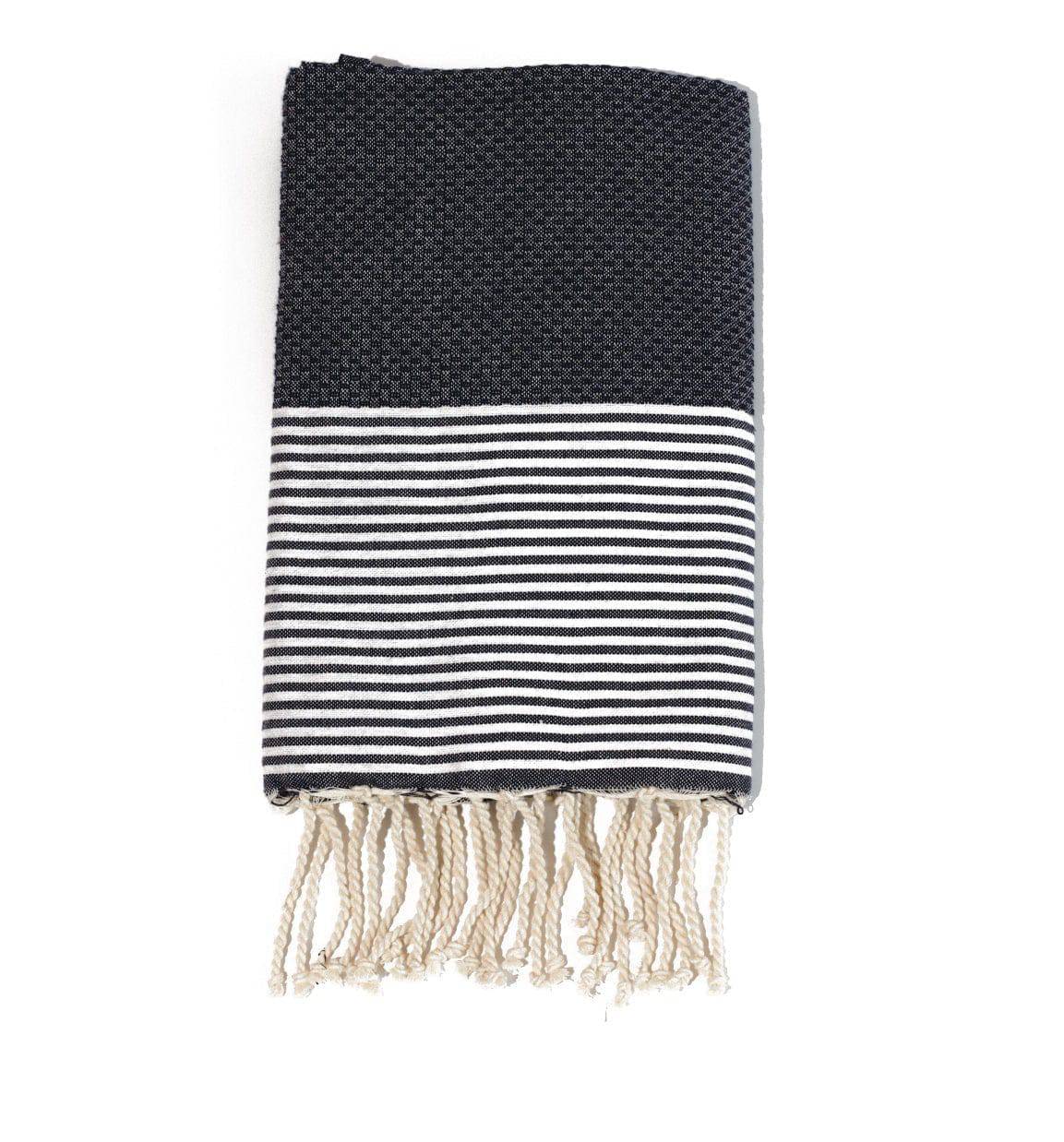 Fouta en coton tissage nid d&