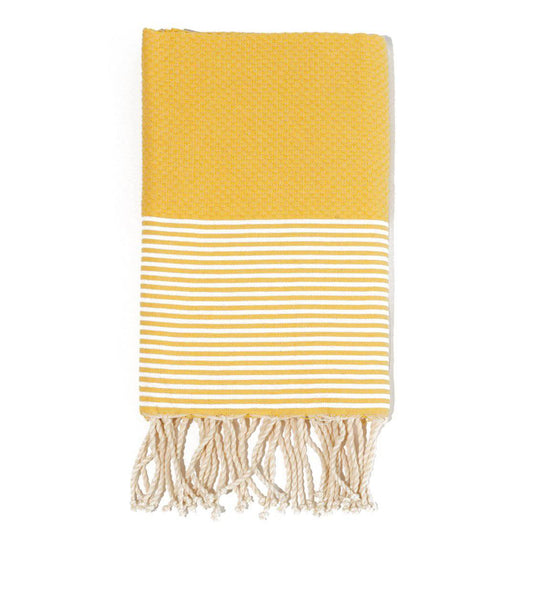 Fouta en coton tissage nid d&