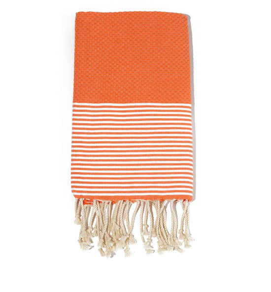 Fouta en coton tissage nid d&