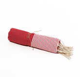 Fouta en coton tissage nid d&