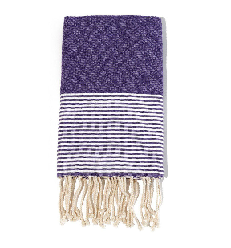 Fouta en coton tissage nid d&