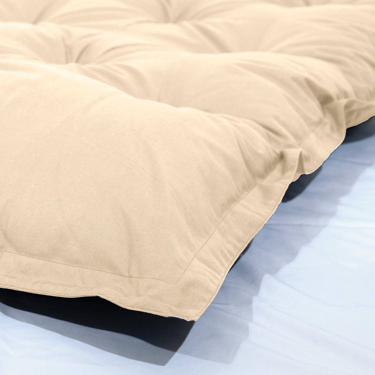 Futon XXL - Matelas de sol 195x100cm - Beige - Deco-arts.fr