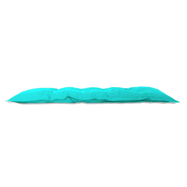 Matelas de sol XXL 195x100 cm bleu Caraïbes, épais 15 cm, pour fauteuils et canapés, de la marque Deco-arts.fr