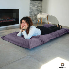 Matelas de Sol XXL 195x100 Gris Carbone - Épais 15cm (Lit d'Appoint & Jeu)